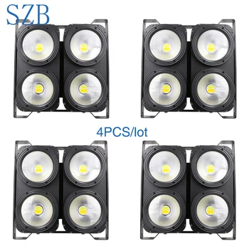 

4 PCS SZB 4x100W LED COB Blinder Light 4 Eyes 100W LED Audience Light Optional control LEDs individually/SZB-COB400