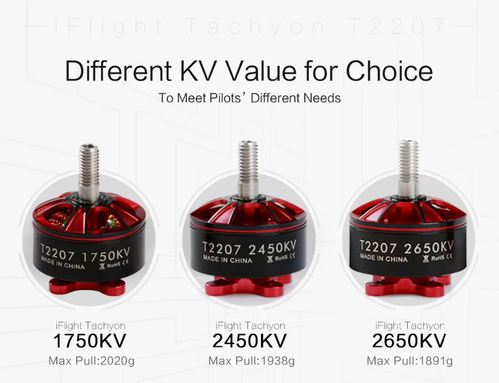 Tachyon T2207 1750KV 2-6S FPV Racing Motor (2)