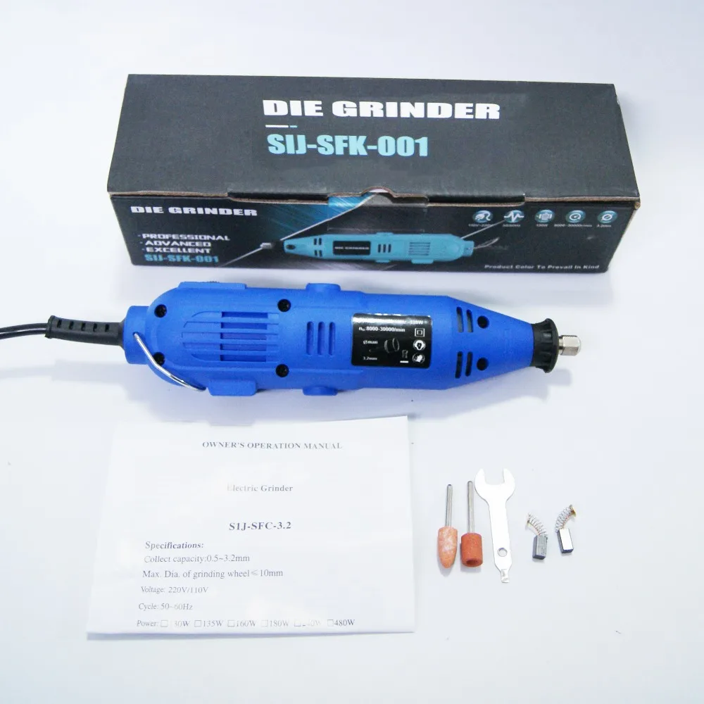 

220V 130W dremel style Electric Rotary Tool 6 Speed Mini Drill with 5 Accessories Power Tools EU US plug
