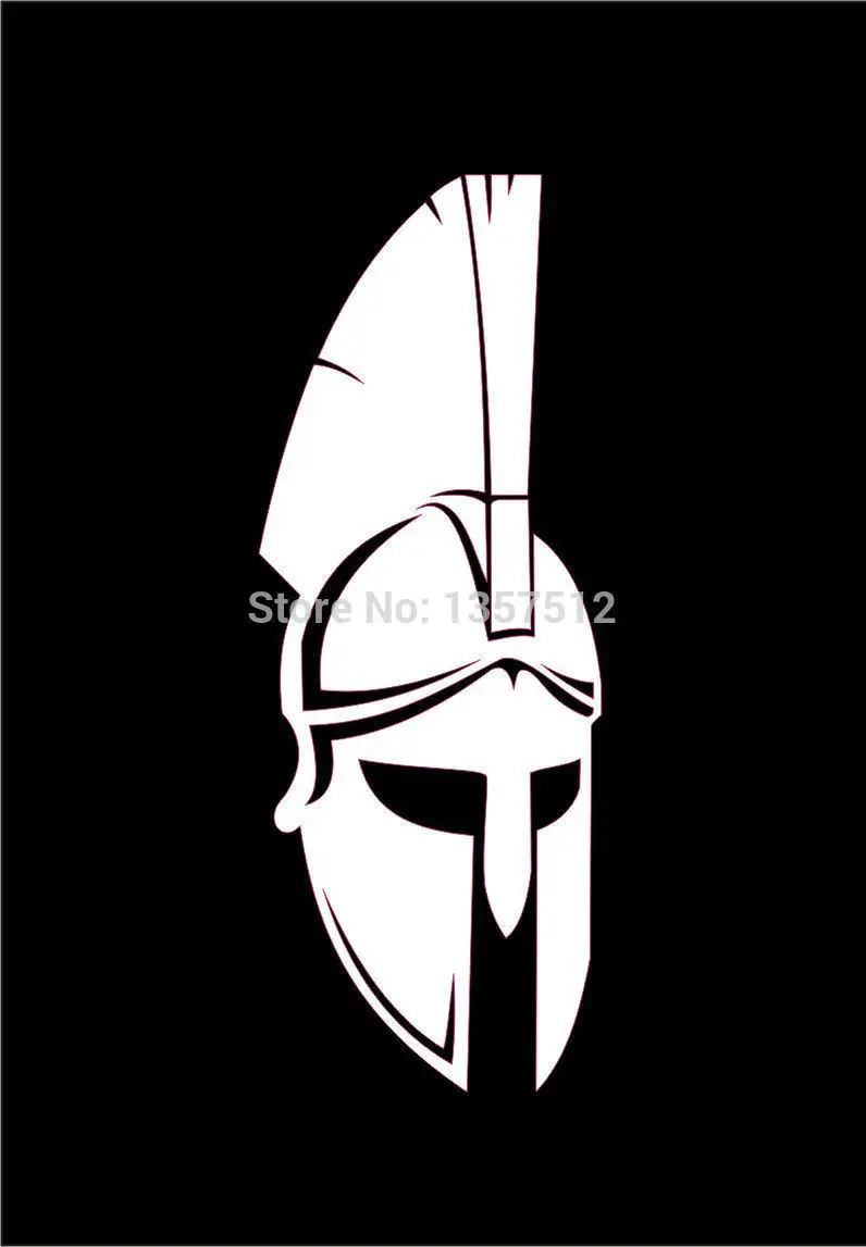 font b Spartan b font Helmets Mirrored MolonLabe Car font b Sticker b font For