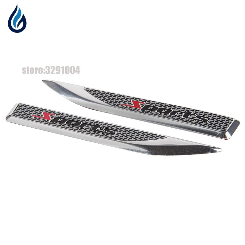 

Sports Logo Emblem Badge Decals 3D Metal Fender Side Car Stickers For Vw Golf 4 Mk3 Audi A4 B6 Alfa Romeo Toyota Corolla Kia Rio