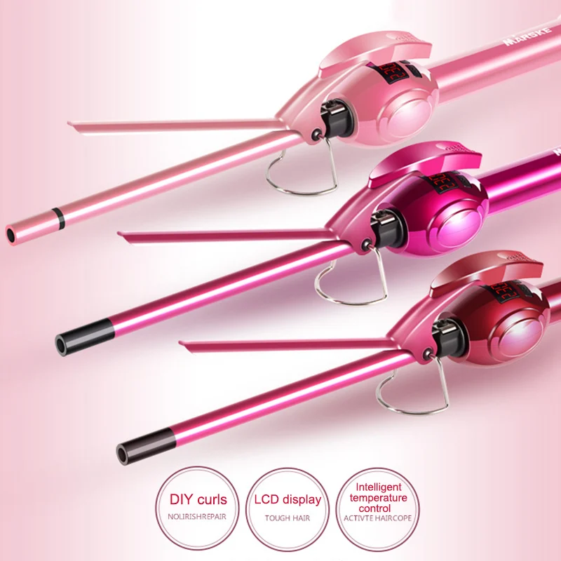 

1 Pcs Curling Iron Hair Curler Professional Ceramic LCD Display Beauty Styling DIY Tool SSwell