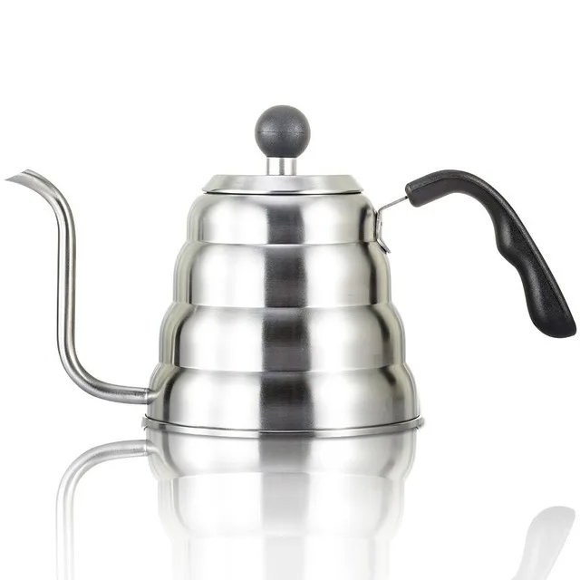 1Л 1.2л нержавеющая сталь Hario Кофе капельный чайник горшок с термометром чайник кофеварка Высокое качество кухонный инструмент - Цвет: 1L