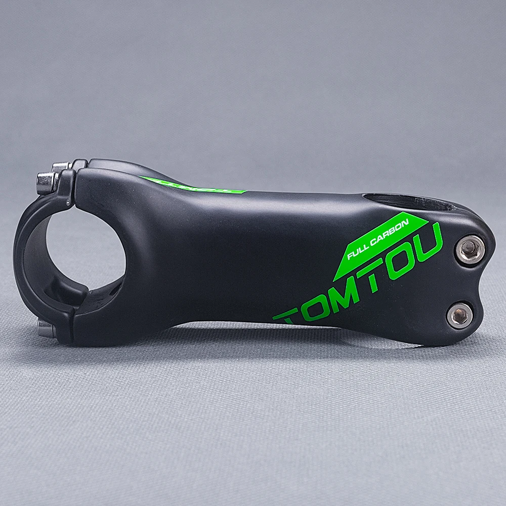 

TOMTOU 6 Degree / 17 Degree UD Carbon Fiber Bicycle Stem 31.8mm MTB Handlebar Stem for Mountain Road Bike Matte Green - T97M53