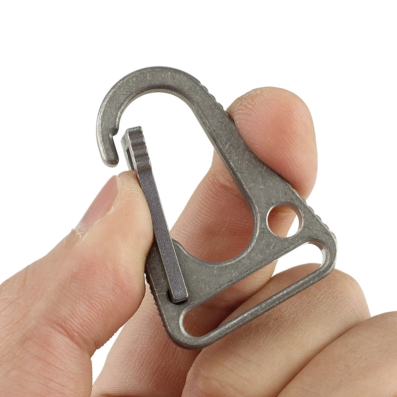 

Titanium Alloy Outdoor Camping Carabiner EDC Keychain Hanging Snap Hooks Buckle