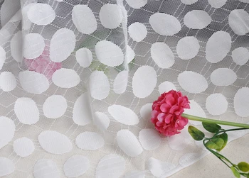 

free shipping White dot-shaped lace fabric photographed background fabric handmade clothing curtain dress fabric micro elastic