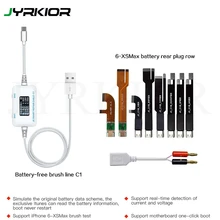 Jc c1 caixa de reparo inteligente, para iphone xr xs max x 8 plus 8 7p 6s plus 6 placa de ativação carregamento de bateria, s 6p 6 linha de fonte de alimentação