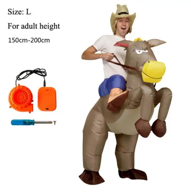 Costumi Gonfiabili Per Bambini Donna Adulto Halloween T-Rex Dinosaur Cowboy Suit Purim Costume Cosplay