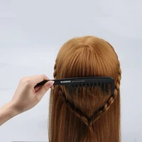 Brainbow 1pc Plastic Hair Brush Wide Tooth Comb with Hanger Anti-Static Large Wide Comb for Straight Wavy Hair Care Styling Tool 2
