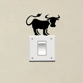 

Black Bull Funny Wall Decal Vinyl Fashion Decor Switch Sticker 3SS0245