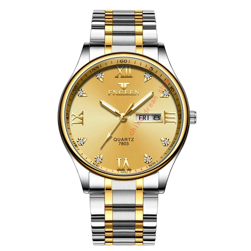 Reloj Hombre Элитный бренд часы Для мужчин Нержавеющая сталь алмаз кварцевые