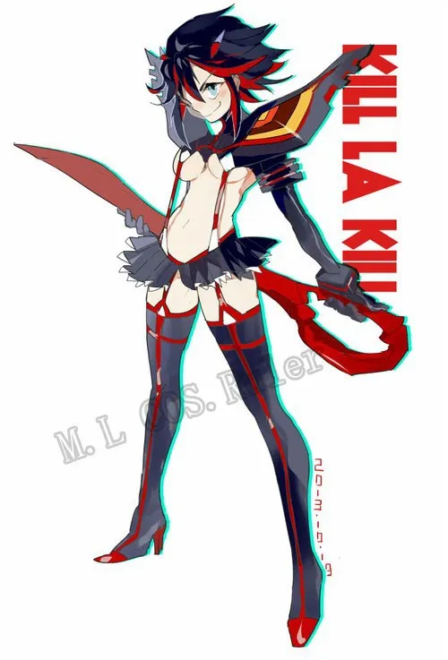 Высококачественный Kill la Kill Ryuko Matoi Kamui Senketsu Ver. Косплэй костюм из искусственной кожи