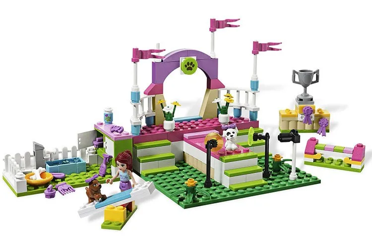 BELA-10159-assemblage-building-blocks-185p-Girl-friends-series-Heart-lake-Mia-dog-show-bricks-gift (2)