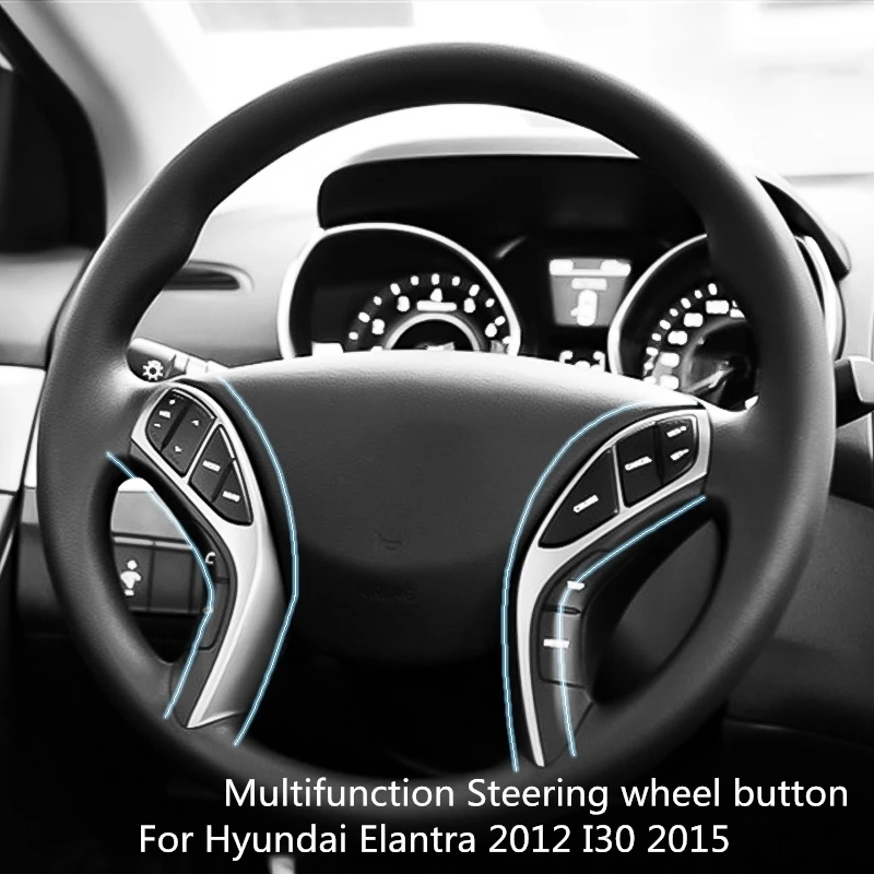 

Multifunction Car Steering wheel button Audio And Cruise Control Button For Hyundai Elantra 2012-2015AT/2012-2014 MT/ I30MT