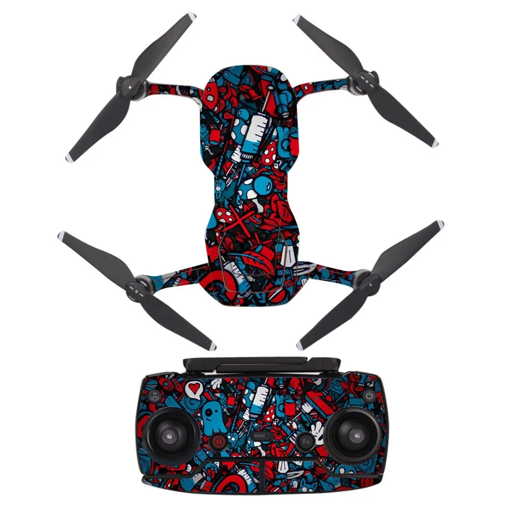 DJI Mavic Air Skin стикер ПВХ Виниловые наклейки для всего тела наклейка для Mavic Air Drone Body+ пульт дистанционного управления+ Arms стикер s