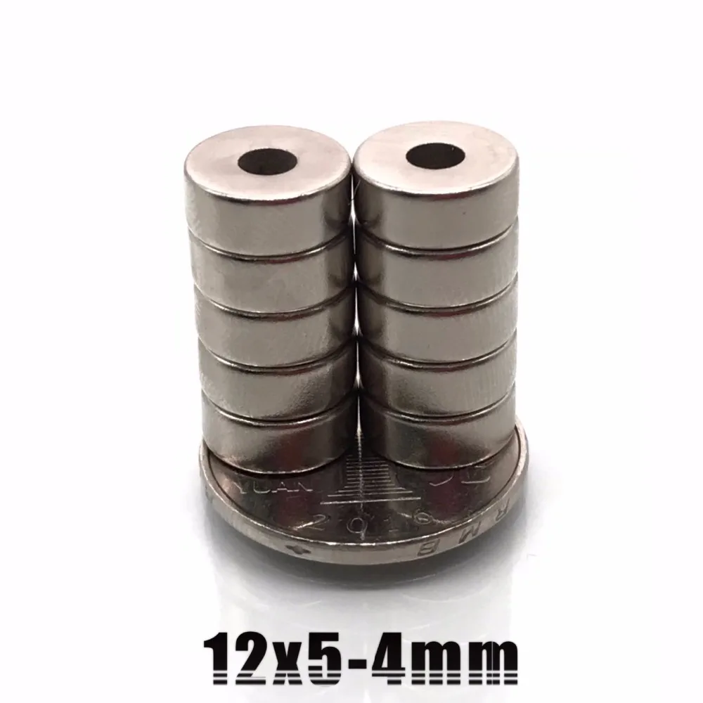 

Wholesale 10pcs Round Countersunk Ring Magnet 12mmx5mm Hole 4mm Rare Earth Neodymium 12*5mm N35 Hot sale