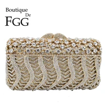 Бутик De FGG ослепительные женские вечерние сумочки с кристаллами и бриллиантами, свадебные сумочки, свадебная сумочка-клатч, вечерняя сумочка