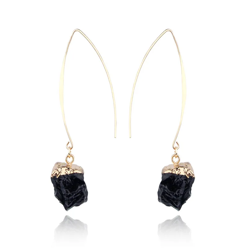 

Dayoff European Accessories Resin Crystal Earrings For Women Female Fashion Jewelry Charm Handmade Drop Long Earings E700