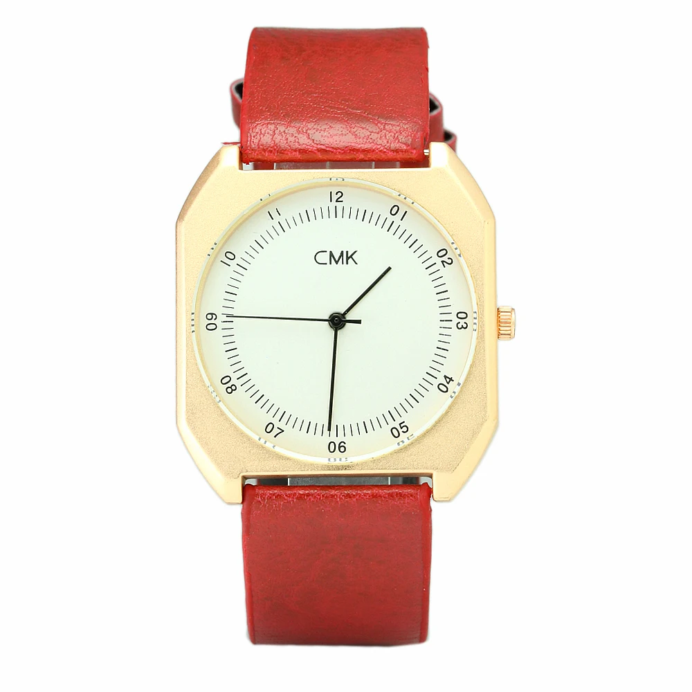 

new luxury polygonal square dial, sports fashion leather variety quartz Watch men and women charm clock reloj mujer