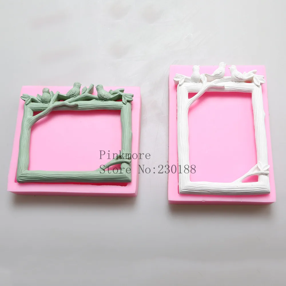 Фоторамка из смолы силиконовые формы для fondant фоторамка формы|frame silicone mold|silicone
