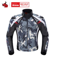 DUHAN Men s Oxford Cloth Motorcycle Jacket Motocross Off Road Racing Jacket Camouflage Guards Clothing Blouson