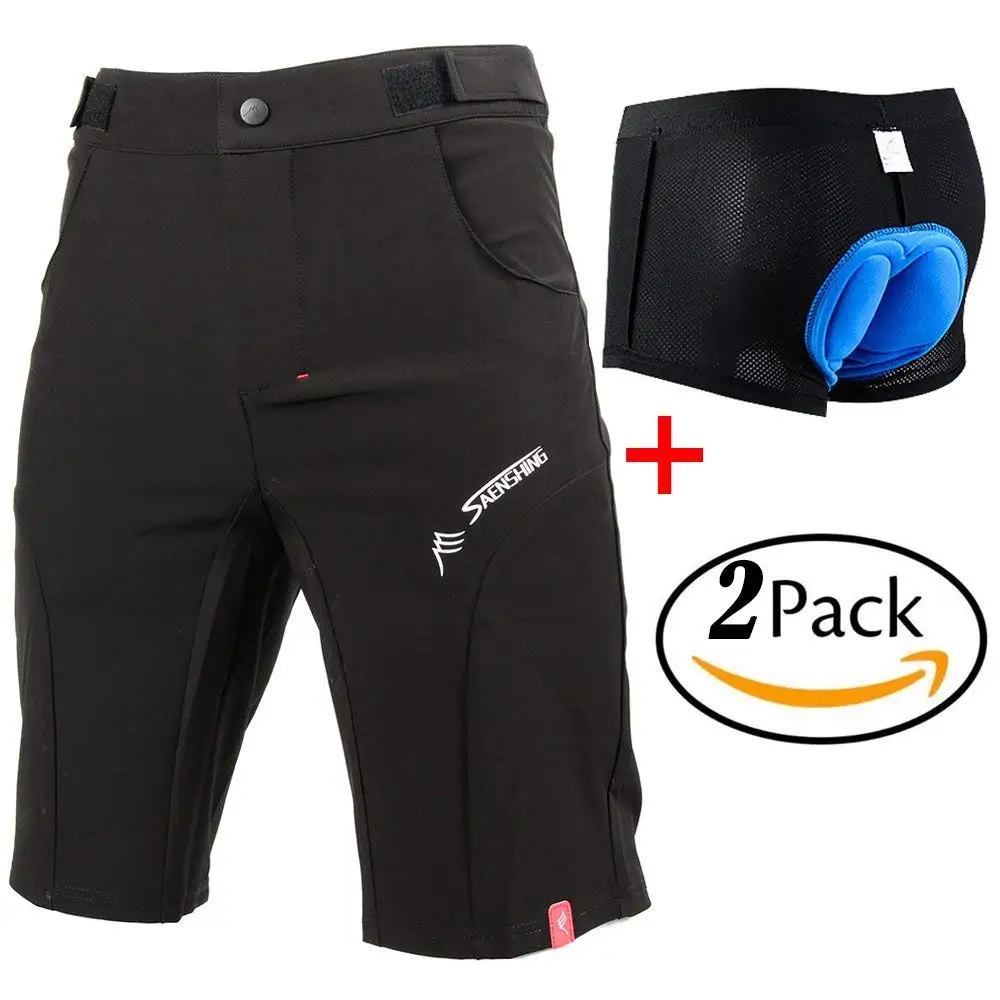 NOOYME Cycling Shorts Mens MTB Shorts Baggy Cycling Halfs With 3D