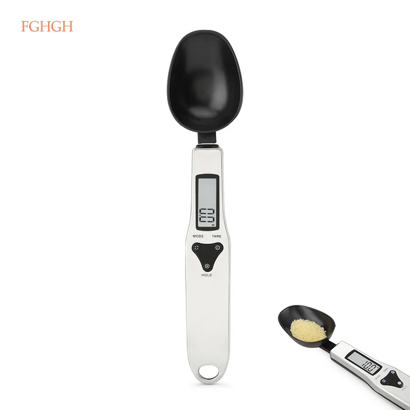 

Kitchen Scales Electronic Scale 0.1g Measuring Spoon Powder Ingredients Spoon Libra Mini Balance Portable Stainless Steel 500g