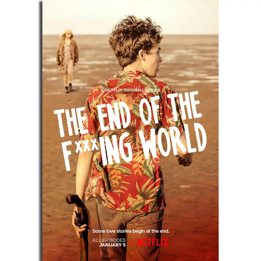 S60 The End Of F *** ing World New TV Series настенная живопись печать на шелковом холсте плакат