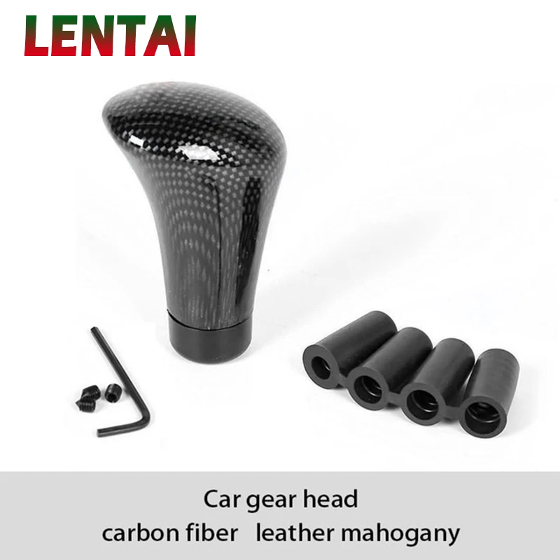 LENTAI NEW 1PC Carbon Fiber Car Gear Knob Shift Lever Cover For Ford Focus 2 3 Fiesta Mondeo MK4 Ranger Toyota Corolla chr RAV4 |