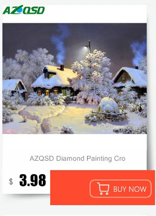 AZQSD алмазная вышивка распродажа крестом пейзаж полный квадратный алмаз вышивка зима 5D DIY Алмазная мозаика рукоделие снег