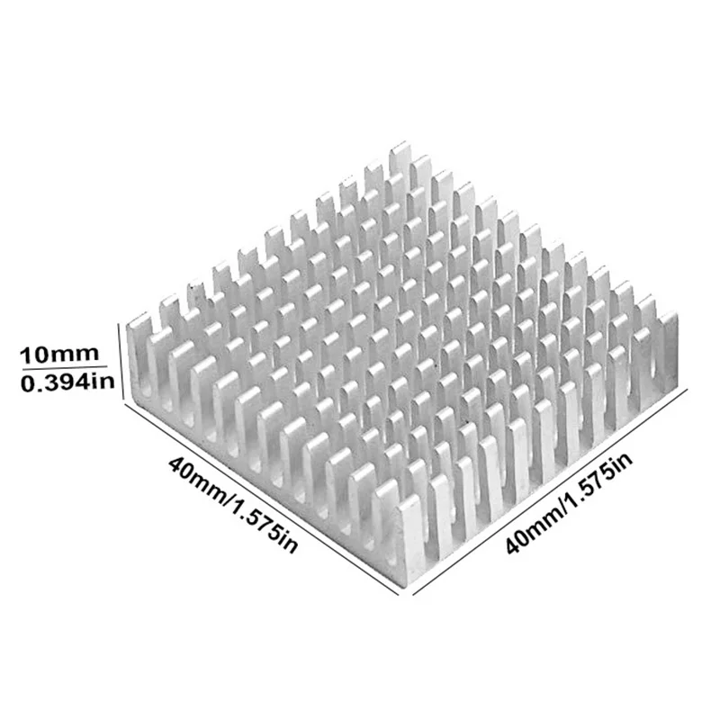 30 pces younuon 40mm prata dissipador de