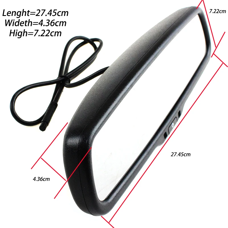 HaiSunny 4 3 &quotTFT LCD зеркало заднего вида с поддержкой парковки 2 RCA