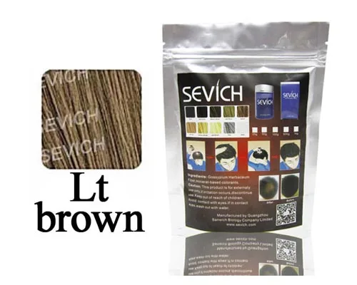 50 г Sevich волосы волокна строительного волокна волос кератин более толстые продукты для лечения выпадения волос порошок для укладки Regrow 10 цветов - Цвет: lt brown