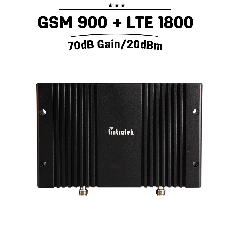 Professional 70dB Gain GSM 900 4G LTE 1800 Band 3 Dual Band Repeater