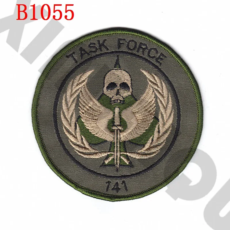 Вышитый патч 10 см черный Ops TASK FORCE 141