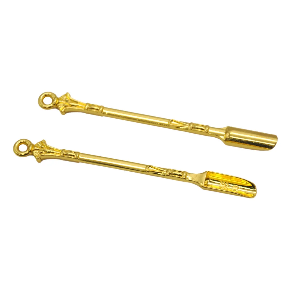 

HORNET Golden Metal Spoon Use For Sniffer Snorter Hoover Hooteer Snuff Snuff Snorter Powder Spoon Smoking Accessories