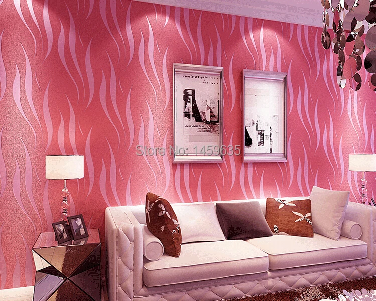 Modern Solid Curve Pattern Wallpaper 3D Mural Wall Decals Fresh Textile