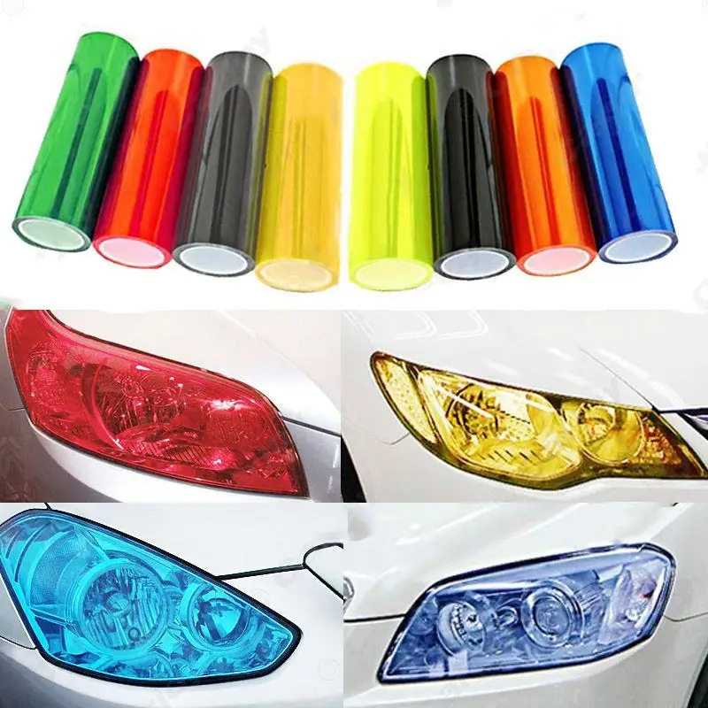 Car Tail Light Sticker Color Change Film Light Headlights Chameleon