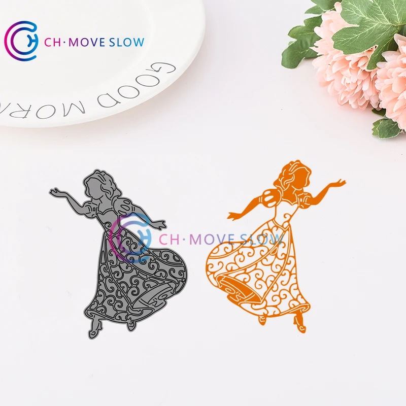 

CH Charming Snow White metal die cuts metal cutting dies scrapbooking suit for sizzix fustella big cards album decoration