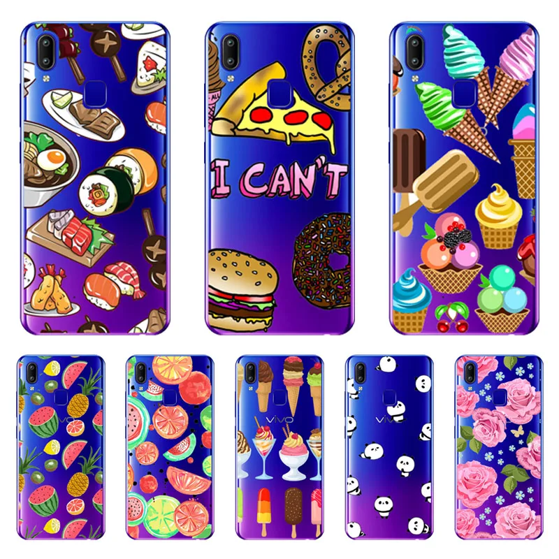For vivo Y95 Y91 Case,Silicon Black Painting flower Soft TPU Back Cover for For vivo Y95 Y91 protect Phone cases shell For vivo Y95 Y91 Case,Silicon Black Painting flower Soft TPU Back Cover for For vivo Y95 Y91 protect Phone cases shell