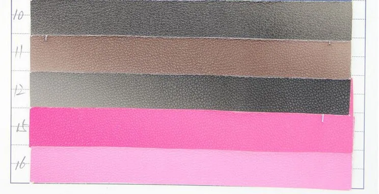Excellent 30 yards Gradient embossed Litchi grain PU leather fabric/ matt embossed faux leather / the gradient embossed imitation leather 4