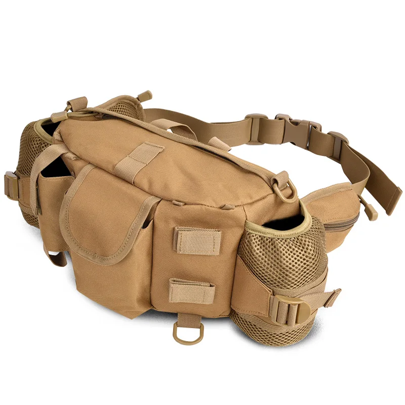 Военные Стиль путешествия бутылки воды Waistbag Фанни поясная сумки 600D нейлон ремень