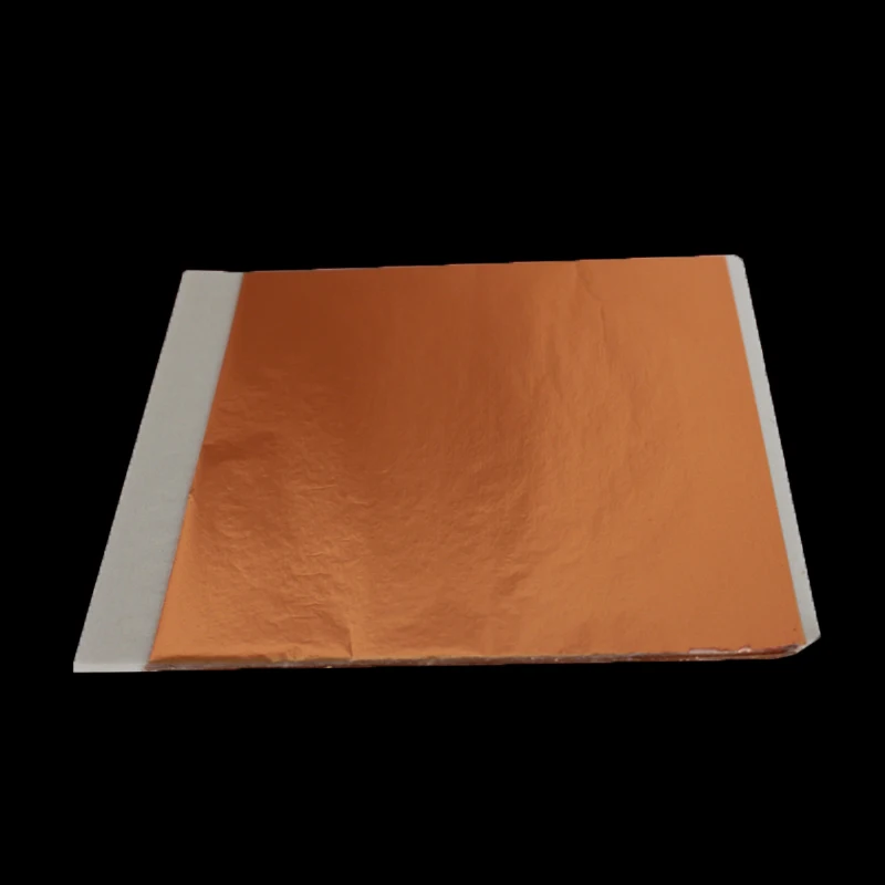 Taiwan Rose Gold Leaf Foil Sheets Never Oxide 100 Pieces 13.5X14cm Free