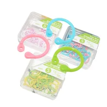 3 коробки/90 шт пластиковое круглое кольцо креативное многофункциональное связывающее кольцо в форме листа альбом книга переплетные кольца офисная прищепка кольца