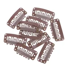 Хит 32 мм 10 шт Средний U коричневый зажим для волос для наращивания парика U90F