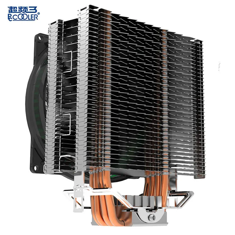 Pccooler X4 4 Heatpipe кулер для процессора 12 см светодиодный 4-контактный вентилятор для Intel 115X2011 AMD AM4 радиатор охлаждения процессора 120 мм тихий вентилятор для ПК