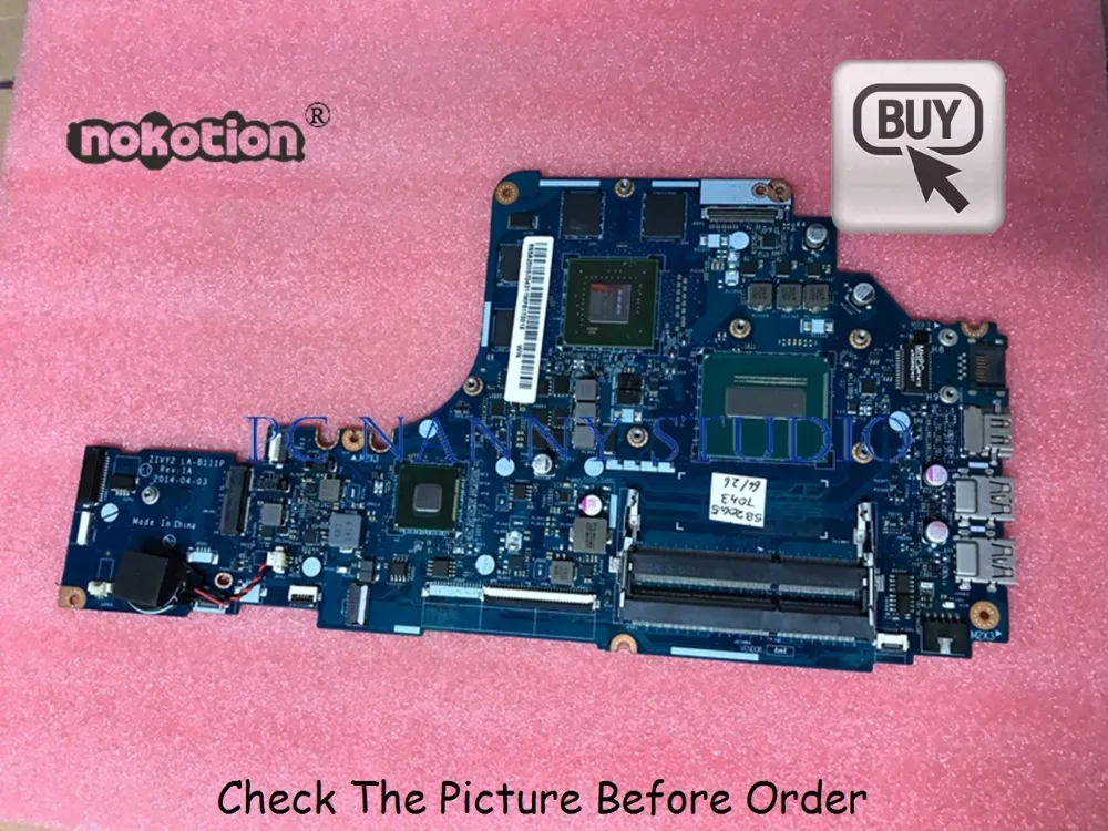 PCNANNY LA B111P для Lenovo Y50 70 материнская плата ноутбука I7 4710HQ Процессор nvidia GTX860M графика