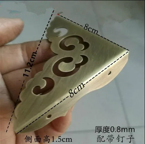 Corner Brackets Chinese Antique Furniture Accessories Copper Three Corner Brackets Chinese antique furniture accessories copper three corner angle hollow wooden door trim angle -in Corner Brackets from Home Improvement on ... - Corner Brackets Chinese Antique Furniture Accessories Copper Three