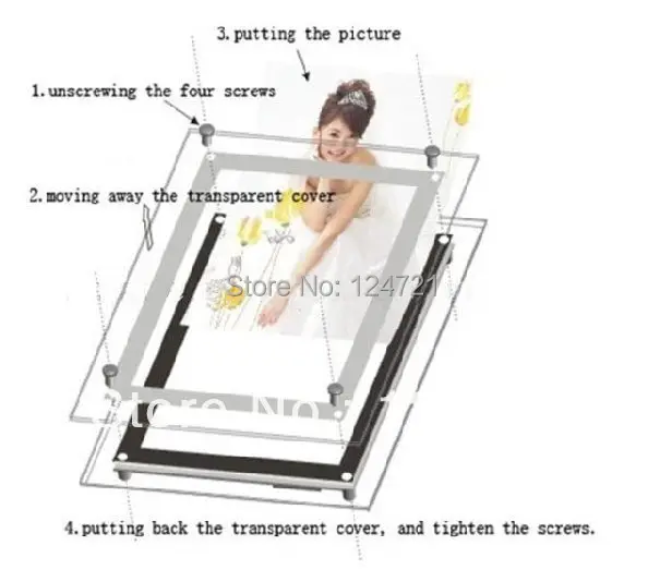 US $625.00 a2 Led Advertisement Display Light Acrylic Frame Box