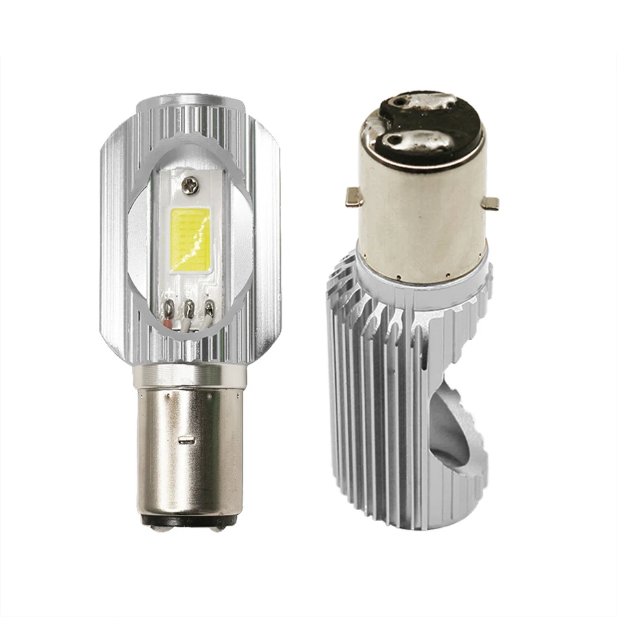 H6 BA20D DC 12 V 80 8W 6000K COB светодиодный мотоциклетный Hi/короче спереди и длиннее сзади)